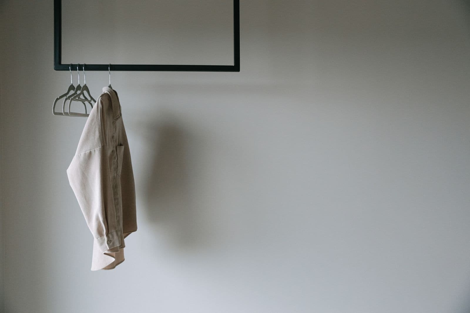 The half-lined interior of a linen blazer.